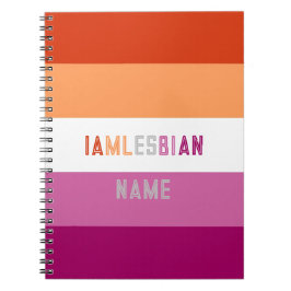 Cuaderno Letra LGBTQ personalizado personalizada Lesbiana