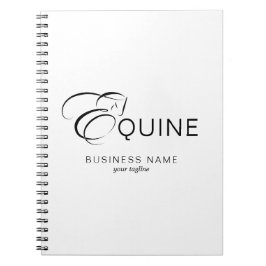 Cuaderno Letra monograma E caballo