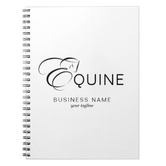 Cuaderno Letra monograma E caballo