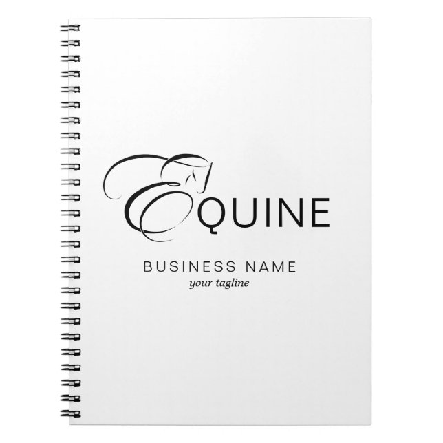 Cuaderno Letra monograma E caballo (Frente)