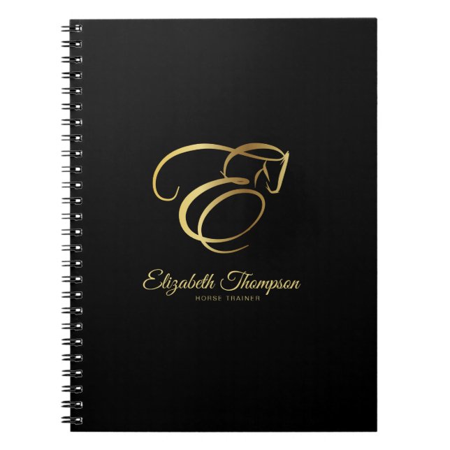Cuaderno Letra monograma E caballo (Frente)