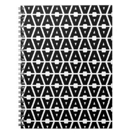 Cuaderno Letra negrita A Alfabeto de patrón
