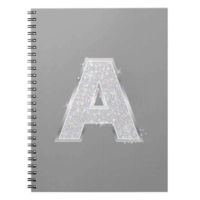 Cuaderno Letra Purpurina a plateada (Frente)