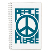 Letras Azules de Paz Por Favor