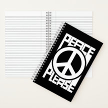 Letras blancas de Paz por favor