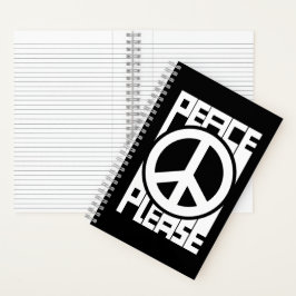 Cuaderno Letras blancas de Paz por favor