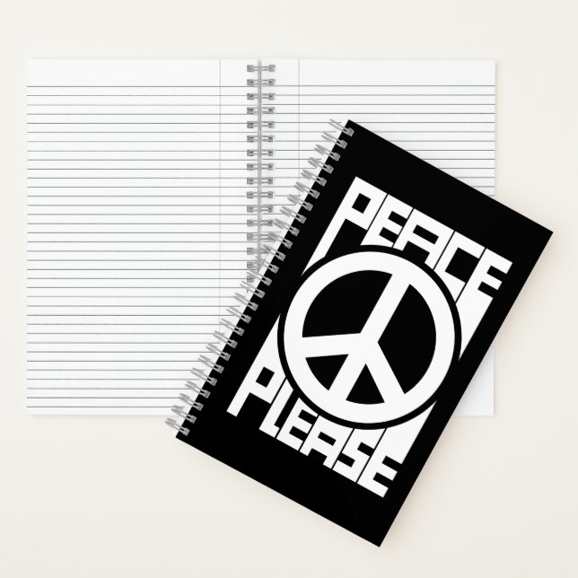 Cuaderno Letras blancas de Paz por favor (Interior)