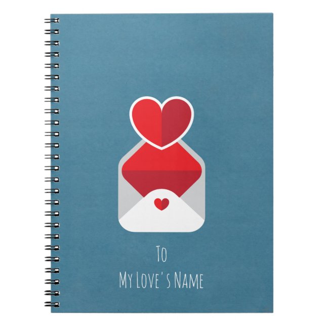 Cuaderno Letras de amor personalizadas (Frente)