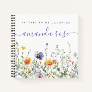 Cuaderno Letras de flores silvestres para mi memoria de hij