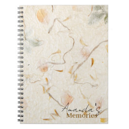 Cuaderno Letras de lujo monograma Recuerdos de papel de mor