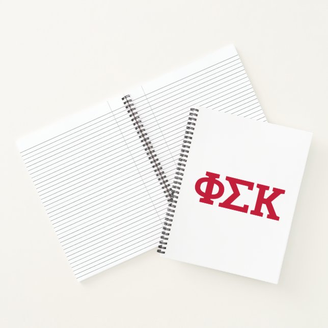 Cuaderno Letras de Phi Sigma Kappa (Interior)