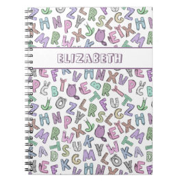 Cuaderno Letras del doodle caprichoso