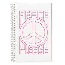 Letras en Contorno Rosa Paz Por Favor