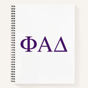 Cuaderno Letras griegas de Phi Alpha Delta
