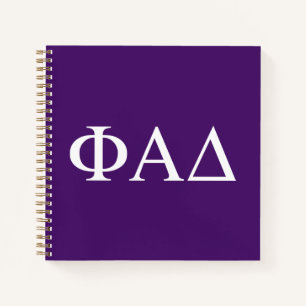 Cuaderno Letras griegas de Phi Alpha Delta