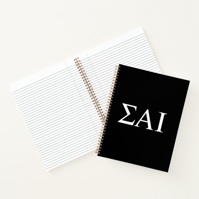 Cuaderno Letras griegas de Sigma Alpha Iota (Interior)