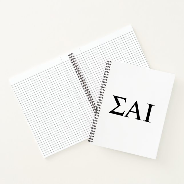 Cuaderno Letras griegas de Sigma Alpha Iota (Interior)