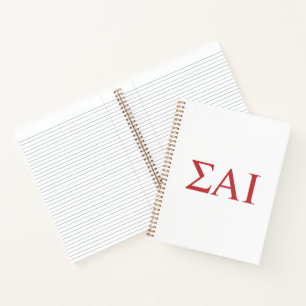 Cuaderno Letras griegas de Sigma Alpha Iota