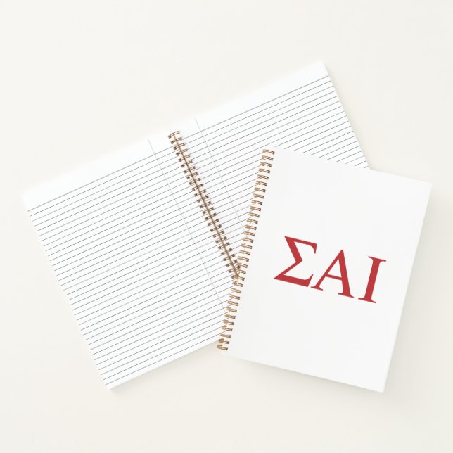 Cuaderno Letras griegas de Sigma Alpha Iota (Interior)