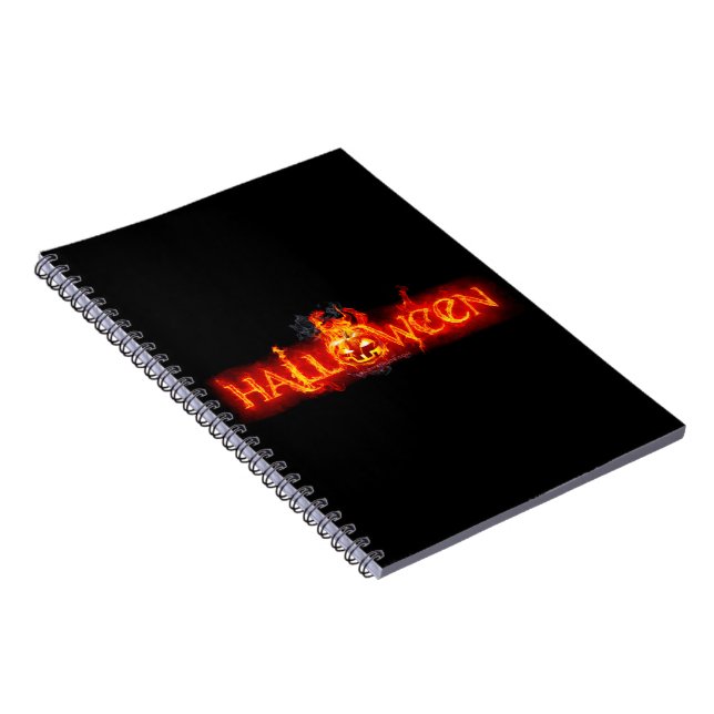 Cuaderno Letras ígneas masivas de SlipperyJoe's Halloween c (Lado Derecho)