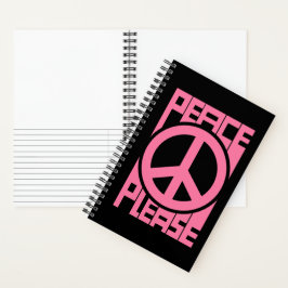 Cuaderno Letras rosadas de Paz Por Favor