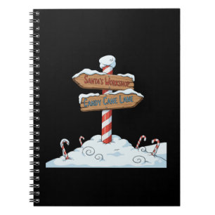 Cuaderno Letrero Caprichoso del Polo Norte Taller de Santa