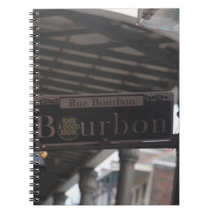 Cuaderno Letrero de Bourbon Street