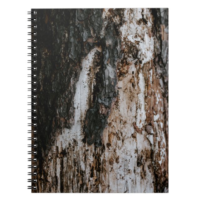 Cuaderno Letrero de madera marrón (Frente)