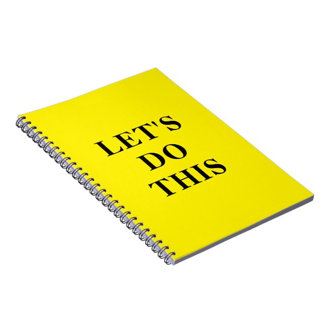 Cuaderno Let's Do This - 6.5" x 8.75" Classic Notebook (Lado Derecho)