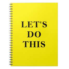 Cuaderno Let's Do This - 6.5" x 8.75" Classic Notebook