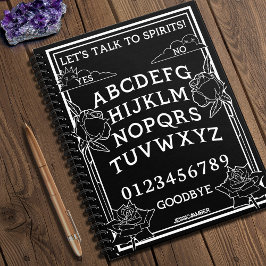 Cuaderno Let's Talk to Spirits Black Gothic Floral