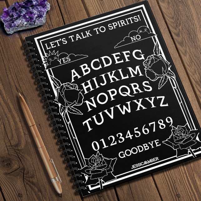 Cuaderno Let's Talk to Spirits Black Gothic Floral (In Situ)