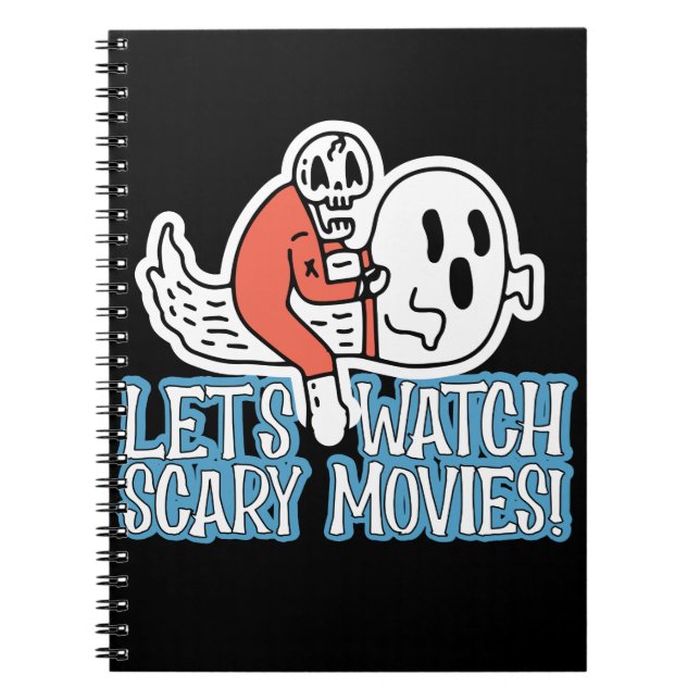 Cuaderno Let's Watch Scary Movies Scream Horror (Frente)