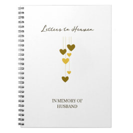 Cuaderno Letters to Heaven – In Memory Of Husband Custom