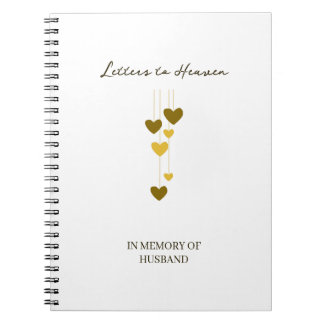 Cuaderno Letters to Heaven – In Memory Of Husband Custom