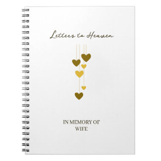 Cuaderno Letters to Heaven – In Memory Of Wife Personalized