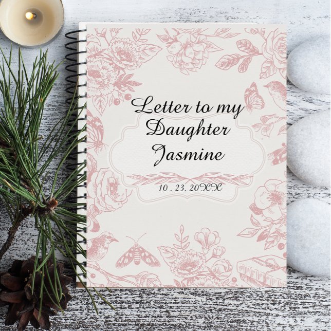 Cuaderno Letters to My Baby Journal Personalized Babyshower (Subido por el creador)