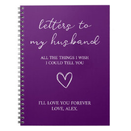 Cuaderno Letters to my Husband 