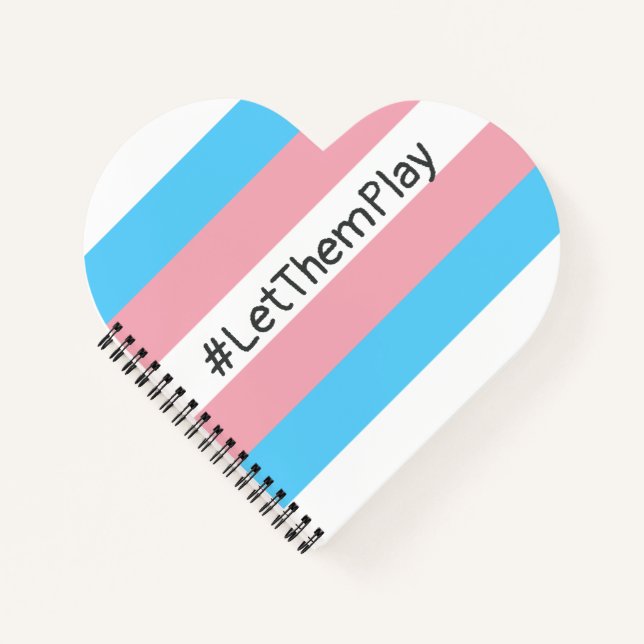 Cuaderno #LetThemPlay atletas transgénero transgénero bande (Anverso)