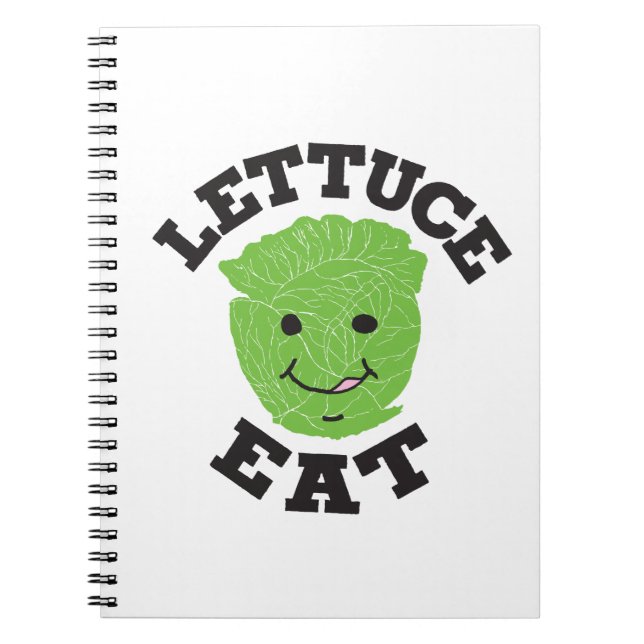 Cuaderno Lettuce Eat Funny Cita Art Lettuce Art Design (Frente)