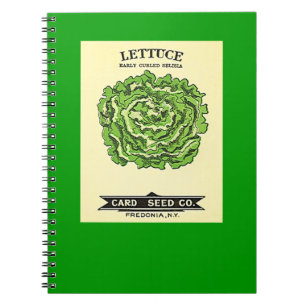 Cuaderno Lettuce Seeds Card Seed Company