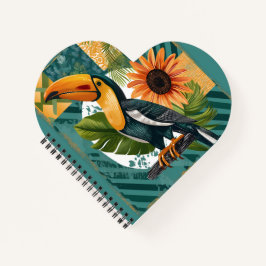 Cuaderno Leuchtender Tukan in tropischer Harmonie