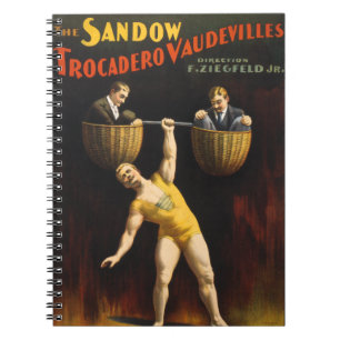 Cuaderno Levantador de pesas Eugen Sandow Vaudeville