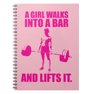 Cuaderno Levantamiento - Un Chica Camina A Un Bar Y Lo Leva