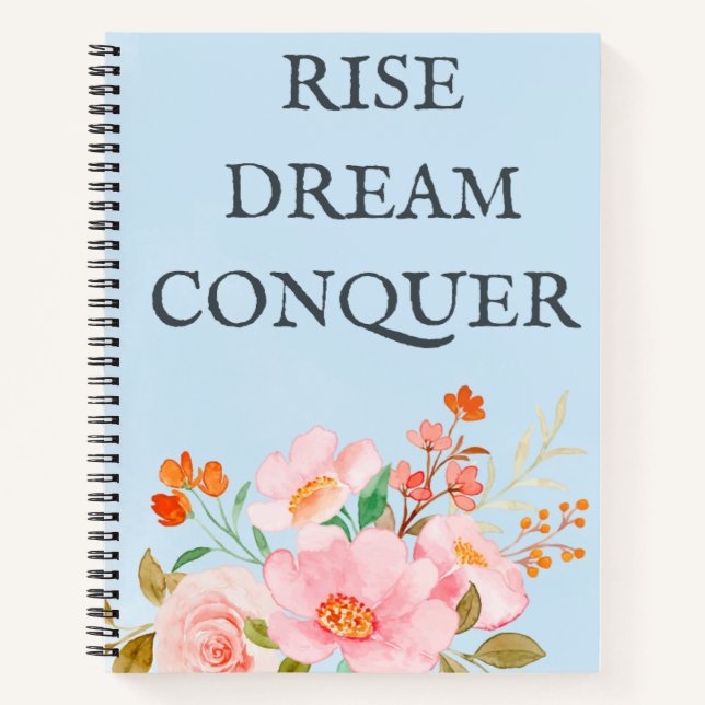 Cuaderno Levantarse, soñar, conquistar (Anverso)