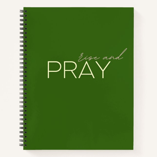 Cuaderno levantarse y rezar Spiral Notebook Journals (Anverso)