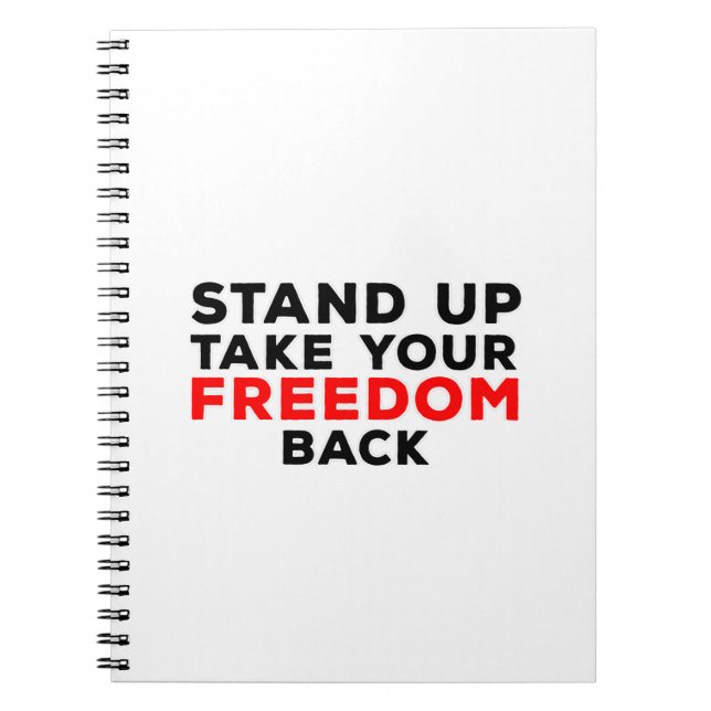 Cuaderno Levántate, recupera tu libertad (Frente)