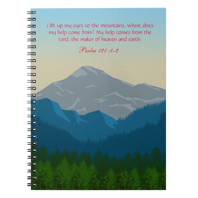 Cuaderno Levanto mis ojos a las montañas (Frente)