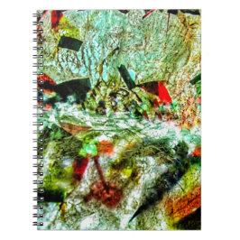 Cuaderno Leve blanco abstracto Spiral Photo Notebook,Chippe