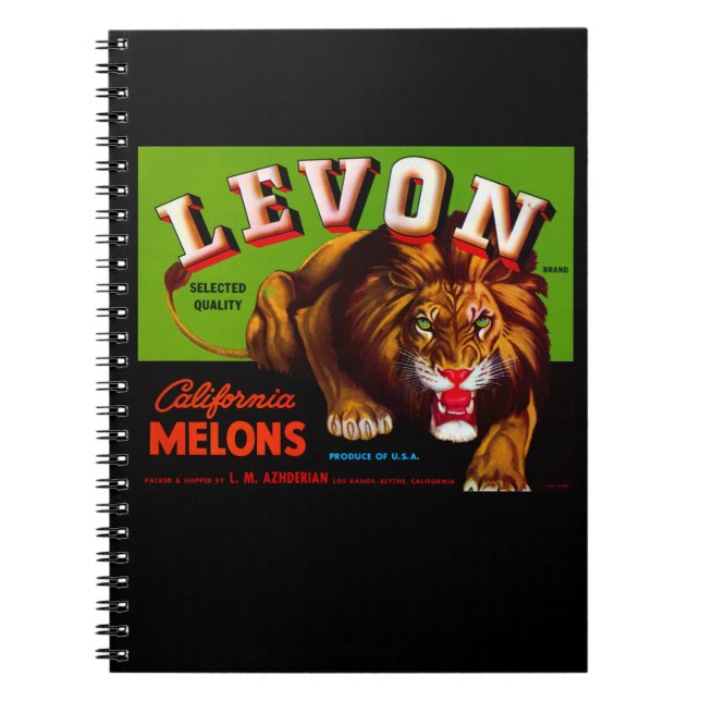 Cuaderno Levon California Melons (Frente)
